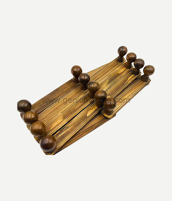 Väggmonterade hängare tallkarbonisering